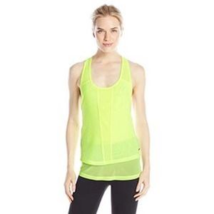 Zobha Cody Mesh Racerback Singlet in Lemon Balm Size Medium